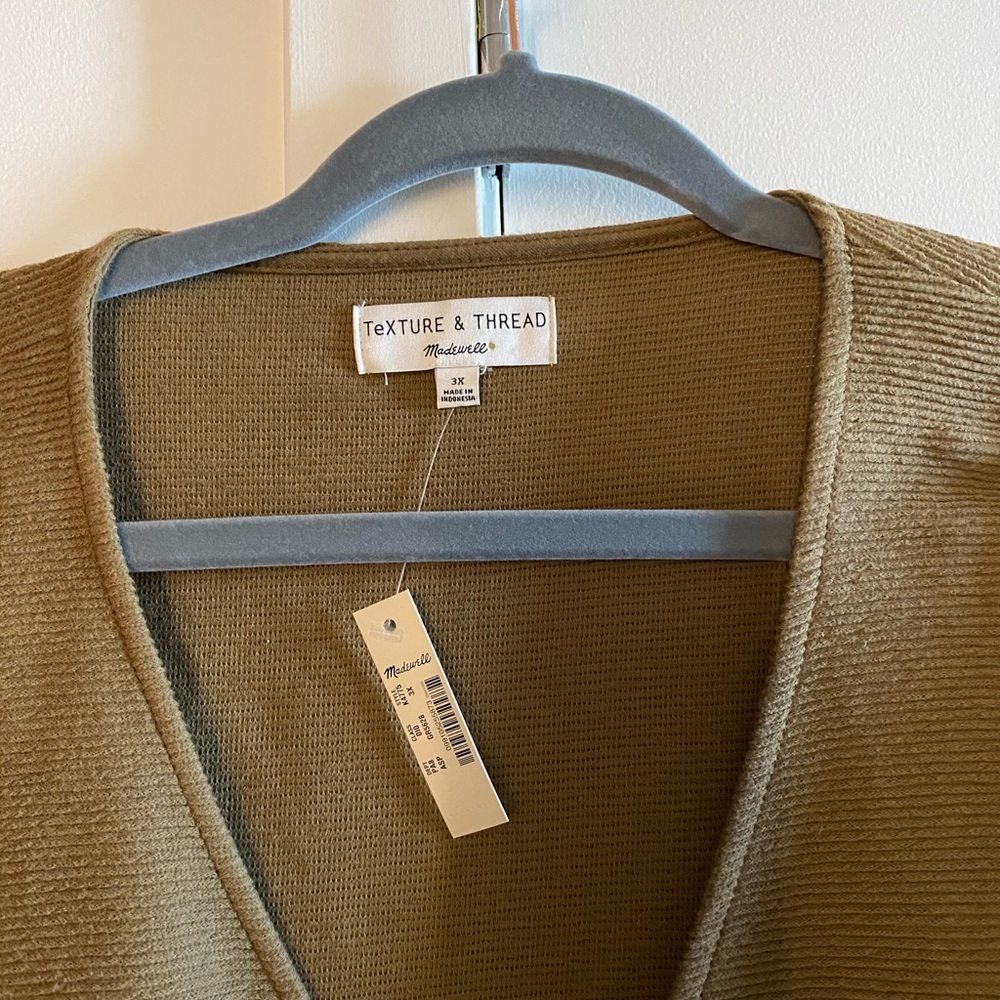 NWT Madewell Texture & Thread Tie-Front Top | 3XL - Picture 2 of 4